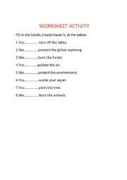 English Worksheet: Grammar worksheet