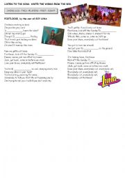 English Worksheet: Listening practice with the song Footloose by Soy Luna
