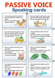 PASSIVE VOICE - SPEAKING CARDS