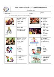 English Worksheet: daily routines