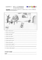 English Worksheet: Halloween