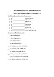 English Worksheet: Ouch! Painful fails, falls and funny moments
