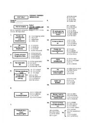 English Worksheet: Reading signs- PET practice 