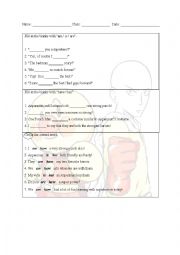 English Worksheet: 