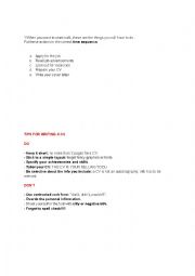 English Worksheet: how to write a CV