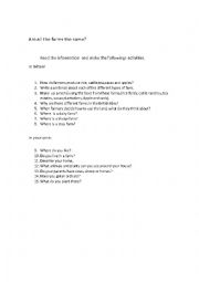 English Worksheet: are all the farms the same?