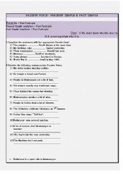 English Worksheet: Passive Voice- Present Simple & Past Simple