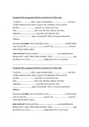 English Worksheet: Do and Does