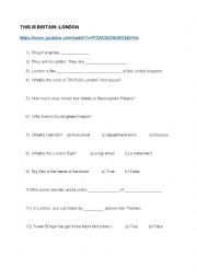 English Worksheet: London