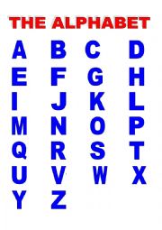 English Worksheet: Alphabet Matching
