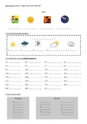 English Worksheet: School Reminder