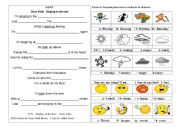 English Worksheet: Oral comprehension Singing in the rain