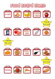 English Worksheet: Board game food - frequncy