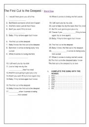 English Worksheet: A listening activity