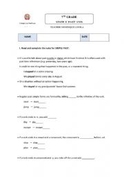 English Worksheet: PAST SIMPLE AND PAST CONNECTORS