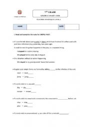 English Worksheet: PAST SIMPLE AND PAST CONNECTORS