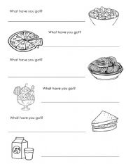 English Worksheet: What have you got? 