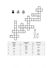 English Worksheet: superlatives and comperatives worksheet
