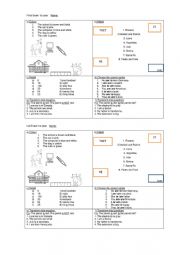 first year test