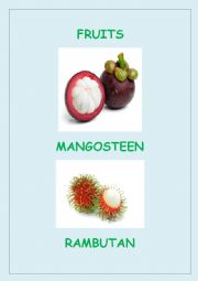 English Worksheet: FRUITS