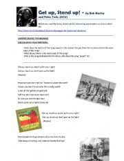 Get Up, Stand Up! - Bob Marley Worksheet