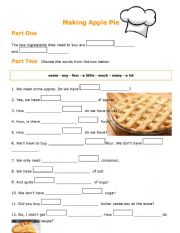 Quantifiers Listening - Making Apple Pie