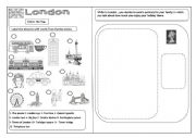 English Worksheet: London (8th form group session)