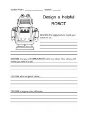 English Worksheet: robot