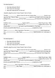 English Worksheet: The Rain