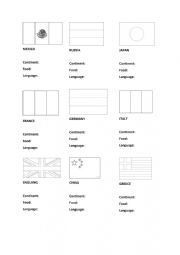 English Worksheet: Nationalities