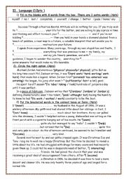 English Worksheet: First form mid-semester test 1