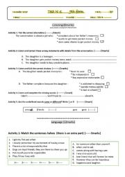 English Worksheet: test 1 9th form