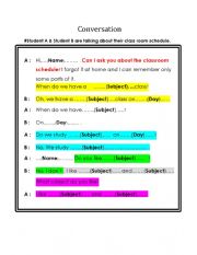 English Worksheet: What subject do you like?