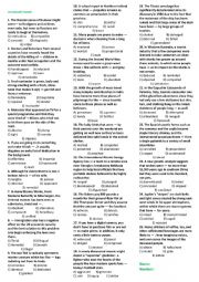 English Worksheet: Vocabulary Major Test 1