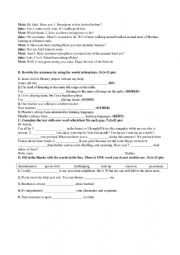 English Worksheet: PRESENT PERFECT, PRESENT PERFECT CONTINIOUS