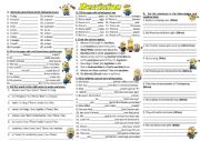 English Worksheet: Revision (plural, possessive pronouns, to be, have got, there is there are, present simple, present continuous, past simple, future simple. )