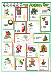 Christmas vocabulary quiz