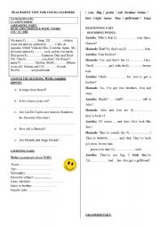 English Worksheet: placement test