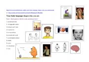 English Worksheet: Your body language shapes who you are  (from Ted Talks) 