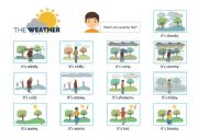 English Worksheet: The Weather - Picture Dicitionary