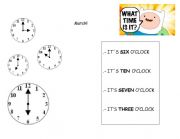 English Worksheet: the time