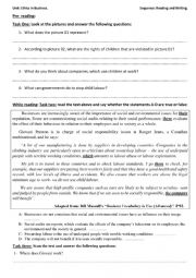 English Worksheet: Social audit