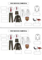 English Worksheet: School uniform