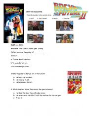 English Worksheet: Back to the future 2, while watching 3 page worksheet