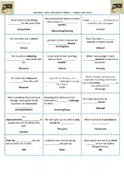 Collocations and idioms- winners and losers- speaking cards