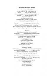 English Worksheet: perfect song beyonce ed sheeran