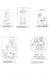 English Worksheet: classroom rules