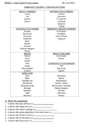 English Worksheet: JOBS