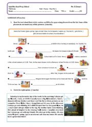 English Worksheet: English Mid Term Test 1