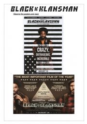 English Worksheet: Blackkklansman